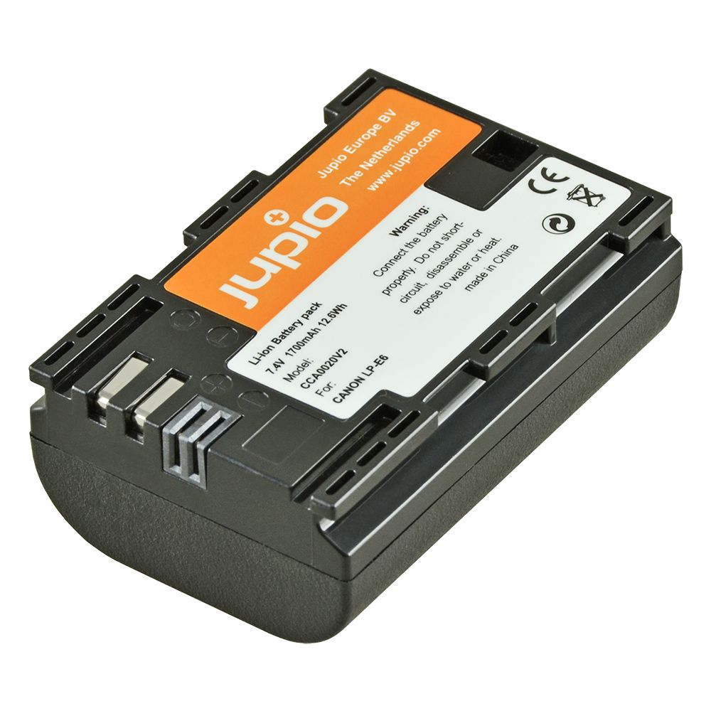 Jupio Value Pack Canon LP-E6 1700mAh-ás 2db fényképezőgép akkumulátor + USB dupla töltő