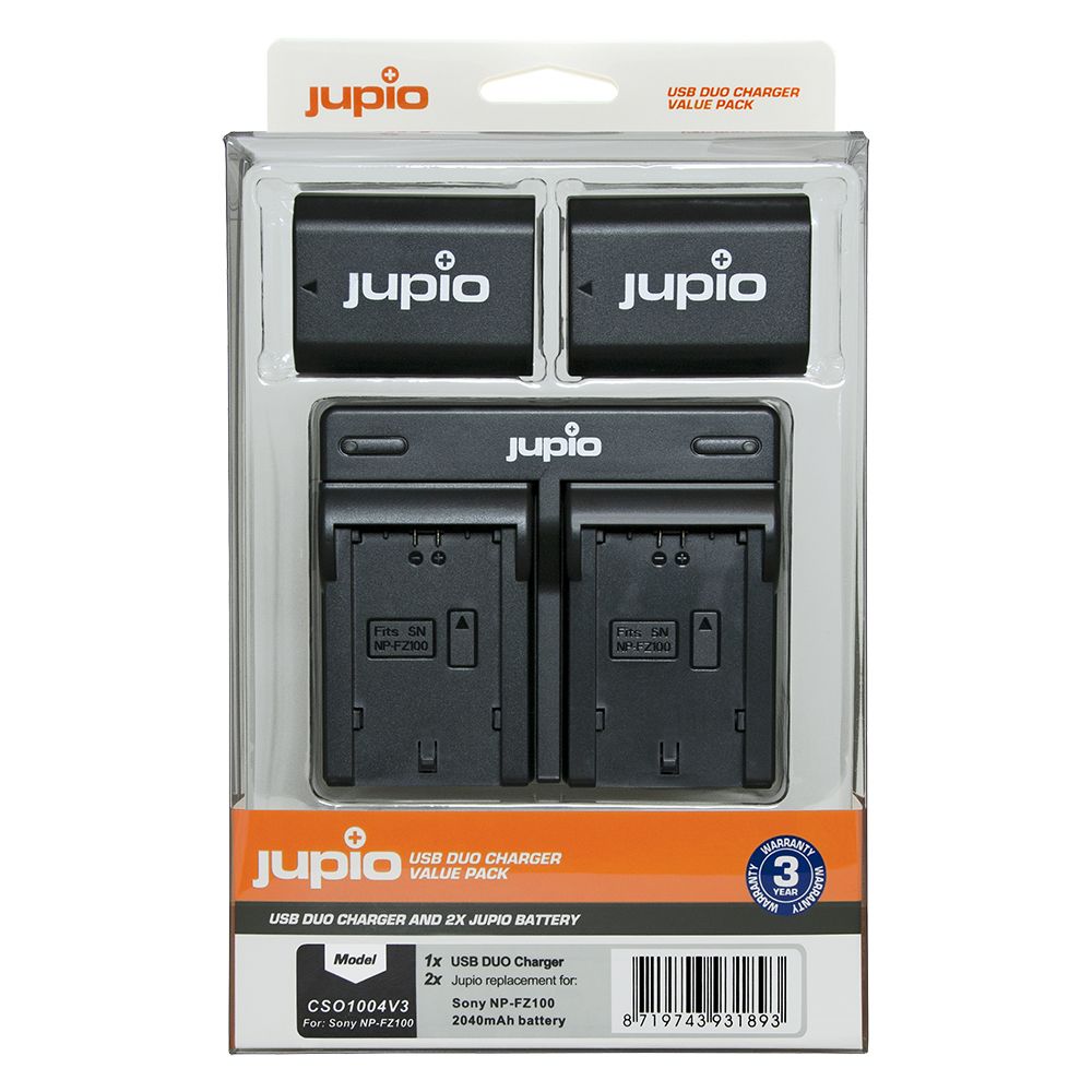 Sony NP-FZ100 2040mAh akkumulátor és USB Dual Charger Kit Jupiotól