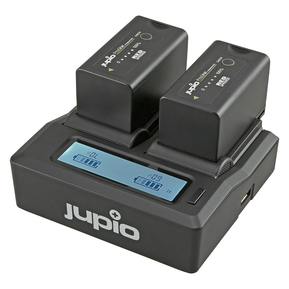 Jupio dupla akkumulátor töltő Canon BP-9XX / RED KOMODO akkumulátorokhoz