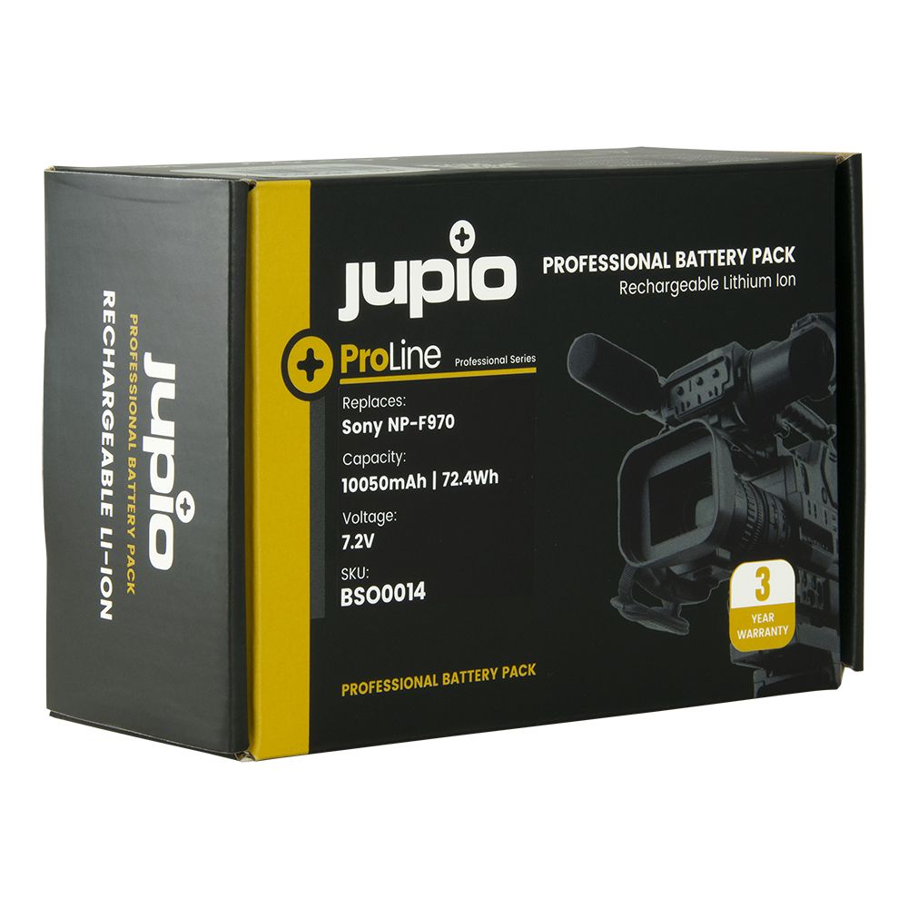 Jupio Sony NP-F970 ProLine videokamera akkumulátor LCD kijelzővel