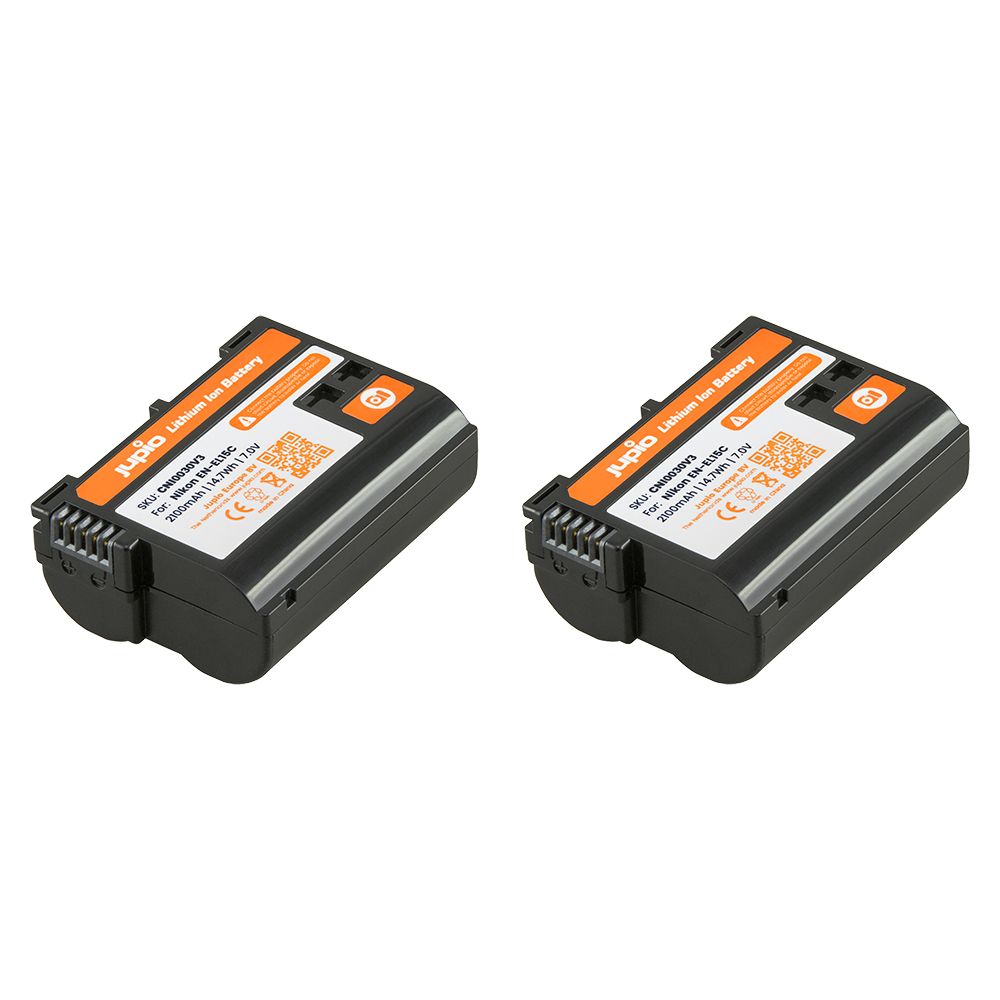 Jupio Value Pack 2x Nikon EN-EL15C 2100mAh-ás fényképezőgép akkumulátor + USB dual töltő (Nikon Z8 kompatibilis) Jupio Value Pack 2x Nikon EN-EL15C 2100mAh-ás fényképezőgép akkumulátor + USB dual töltő (Nikon Z8 kompatibilis)