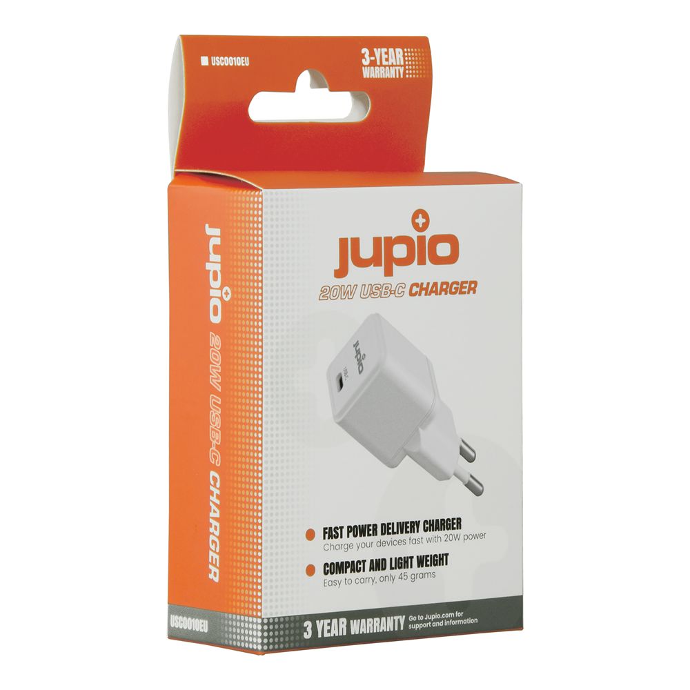 Jupio USB-C hálózati töltő, 20W-os