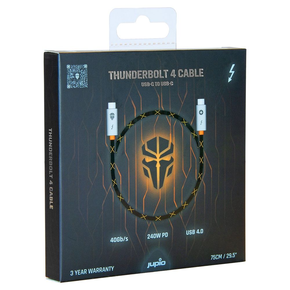 Jupio × Pr1meGear Thunderbolt 4 Kábel – 75 cm